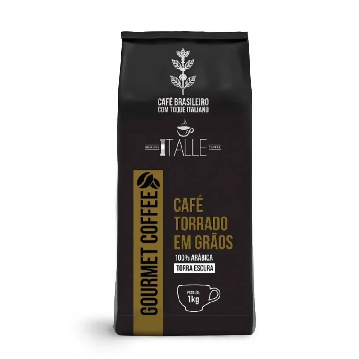Café Torrado Arábica Em Grãos Torra Média 1kg Gourmet